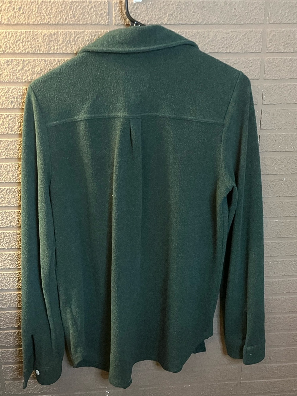 Thread & Supply Relaxed Fit Dark Green Fleece Shacket size M - Picture 3 of 4